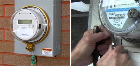 how to fit a new electric meter box|electric meter lock ring key.